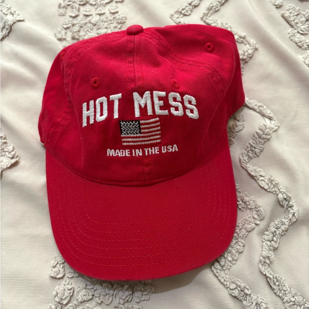 Krista Horton Red 'Hot Mess' Baseball Cap